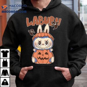 Funny Halloween Labubu Lover Labu In Pumpkin Tshirt