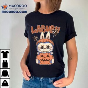 Funny Halloween Labubu Lover Labu In Pumpkin Tshirt