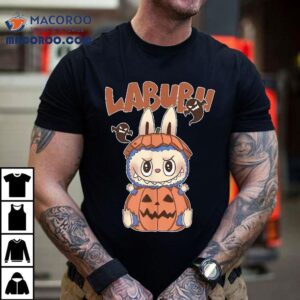 Funny Halloween Labubu Lover Labu In Pumpkin Tshirt