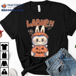 Funny Halloween Labubu Lover Labu In Pumpkin Tshirt