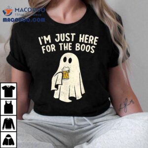 Funny I M Just Here For The Boos Halloween Costumes Ghos Tshirt