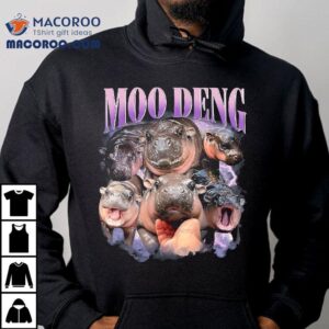 Funny Moo-deng Baby Pygmy Hippo Cute Zoo For Family Tee Shirt