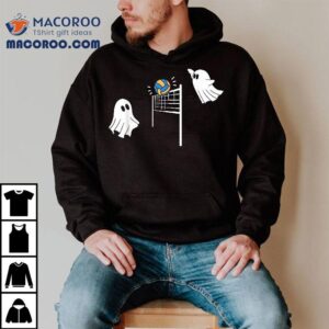 Funny Volleyball Ghost Halloween Kids Sport Lover Shirt