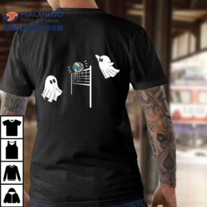 Funny Volleyball Ghost Halloween Kids Sport Lover Shirt