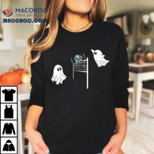 Funny Volleyball Ghost Halloween Kids Sport Lover Tshirt