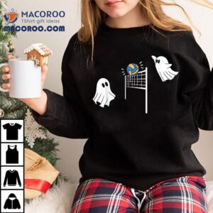 Funny Volleyball Ghost Halloween Kids Sport Lover Tshirt