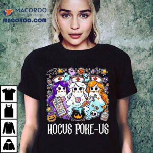 Funny Witches Nurse Spooky Witch Halloween Nursing Pun Shirt