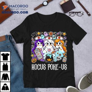 Funny Witches Nurse Spooky Witch Halloween Nursing Pun Tshirt