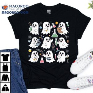 Ghost Science Teacher Chemistry Laboratory Halloween Costume Tshirt