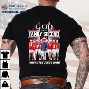 God First Family Second Then Ohio State Buckeyes Jesus Won Shirt 3 God First Family Second Then Ohio State Buckeyes Jesus Won Tshirt