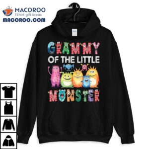Grammy Of The Little Monster Kids St Birthday Party Tshirt