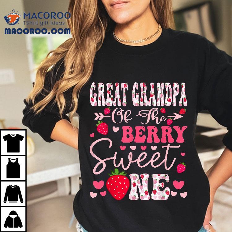 Great Grandpa Of The Berry Sweet One Strawberry 1st Birthday Shirt Great Grandpa Of The Berry Sweet One Strawberry 1st Birthday Shirt