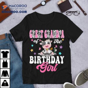 Great Grandpa Of The Birthday Girl Cute Cow 1st Shirt 3 Great Grandpa Of The Birthday Girl Cute Cow S Tshirt