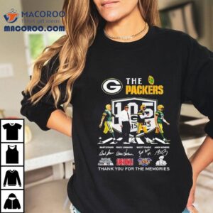 Green Bay Packers Years Of The Memories And Victory Tshirt