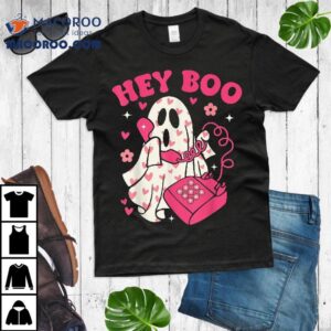 Groovy Hey Boo Cute Ghost Funny Halloween Wo Kids Shirt