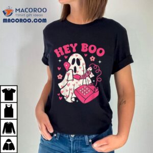 Groovy Hey Boo Cute Ghost Funny Halloween Wo Kids Shirt