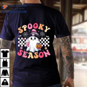 Groovy Retro Spooky Season Ghost Wo Halloween Shirt