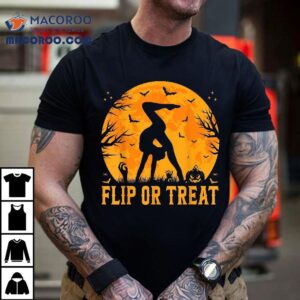 Gymnastics Halloween Flip Or Treat Shirt