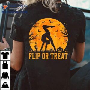 Gymnastics Halloween Flip Or Trea Tshirt