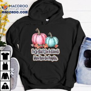 Halloween Autumn Fall Pumpkins Pink Teal Orange Harvest Shirt