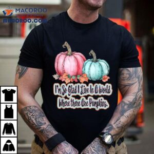 Halloween Autumn Fall Pumpkins Pink Teal Orange Harvest Shirt