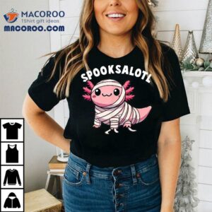Halloween Axolotl Spooksalotl Funny Kids Shirt