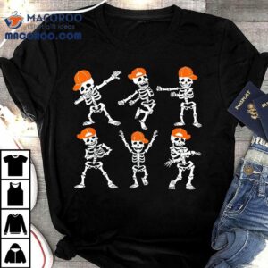 Halloween Boys Kids Toddler Dancing Skeleton Cap Funny Tshirt