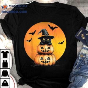 Halloween Cat Black Scary Angry Funny Shirt