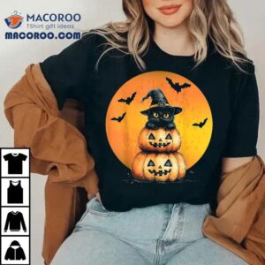 Halloween Cat Black Scary Angry Funny Tshirt