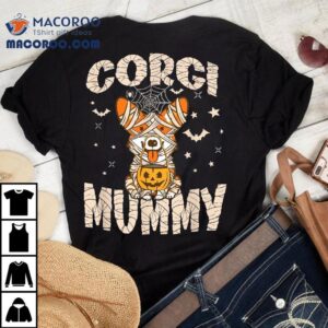 Halloween Costume Dog Lover Owner Outfit Adult Corgi Mummy Shirt