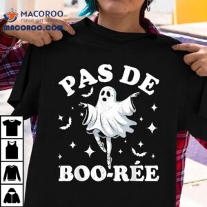 Halloween Dance Teacher Pas De Boo R Amp Atilde Amp Copy E Dancing Ghost Balle Tshirt
