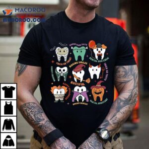 Halloween Dental Boo Crew Dentist Costume Teeth Shirt