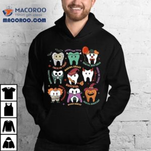 Halloween Dental Boo Crew Dentist Costume Teeth Shirt