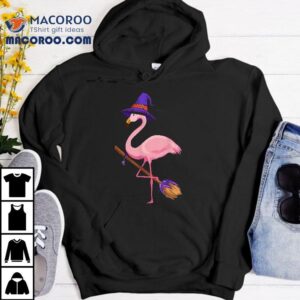 Halloween Flamingo Funny Lover Witch Has Shirt