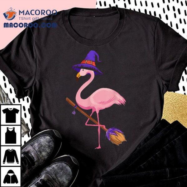 Halloween Flamingo Funny Lover Witch Has Shirt