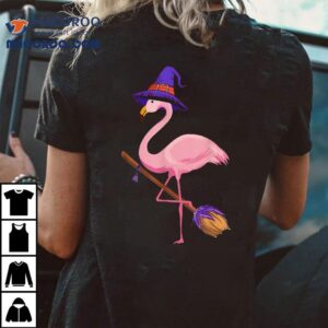 Halloween Flamingo Funny Lover Witch Has Tshirt