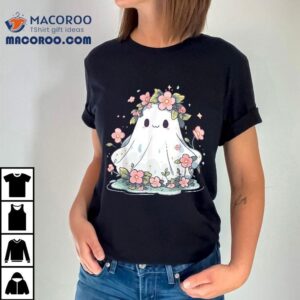 Halloween Shirt Floral Ghost Costume