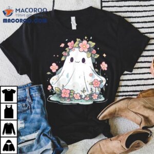 Halloween Floral Ghost Costume Tshirt