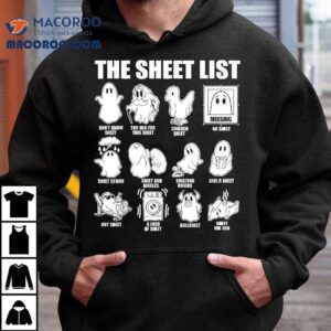 Halloween Funny Shirt Boo Sheet The List