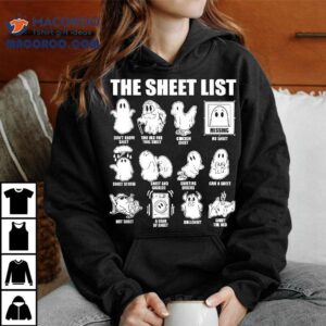 Halloween Funny Shirt Boo Sheet The List
