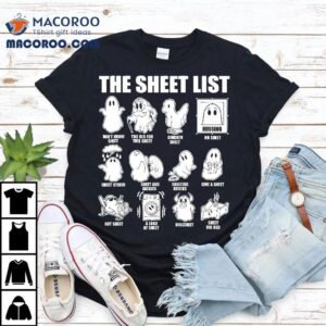 Halloween Funny Boo Sheet The List Tshirt