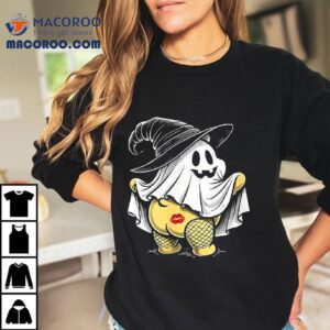 Halloween Funny Ghost Freak In The Sheet Cute Tshirt