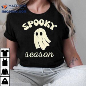 Halloween Ghost Spooky Season Costume Pocket Kids Shirt
