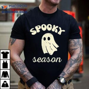 Halloween Ghost Spooky Season Costume Pocket Kids Shirt