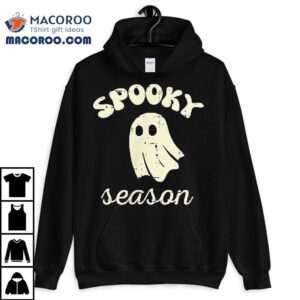 Halloween Ghost Spooky Season Costume Pocket Kids Tshirt