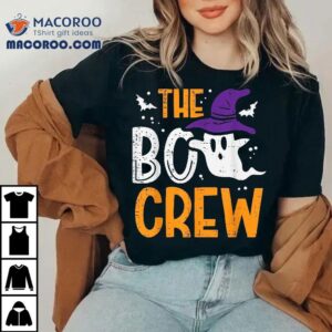 Halloween Ghost The Boo Crew Costume Matching Kids Tshirt