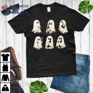 Halloween Ghost Wine Cute Lace Spooky Tshirt