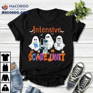 Halloween Intensive Care Scare Unit Ghost Nurse Icu Nursing Shirt