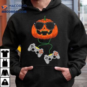 Halloween Jack O Lantern Gamer Boys Kids Funny Shirt