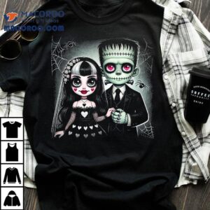 Halloween Lovers Frankenstein Skeleton For Family Shirt